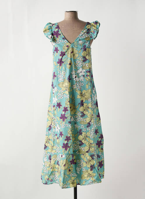 Robe longue bleu LOSAN pour femme