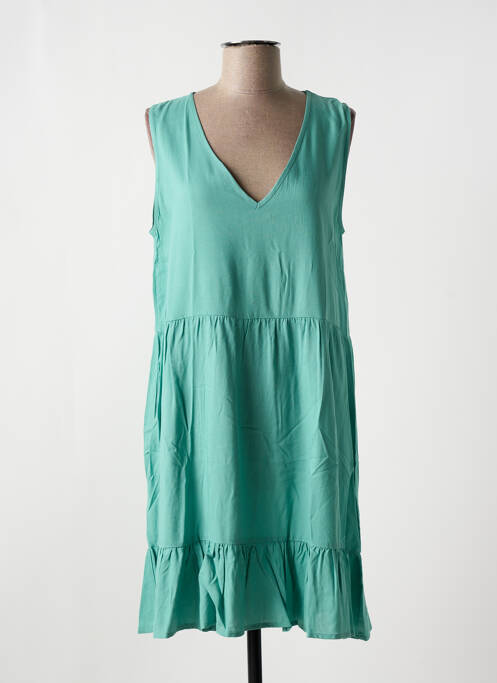 Robe mi-longue vert LOSAN pour femme