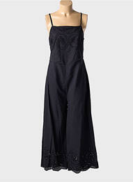 Combi-pantalon fines bretelles fines bretelles noir LOSAN femme