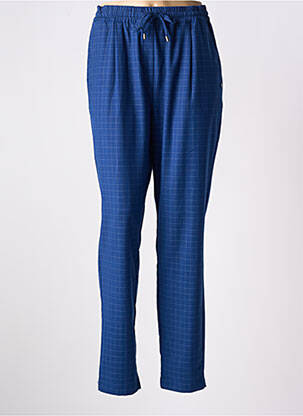 Pantalon droit stretch taille haute bleu NUMPH femme