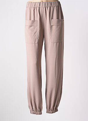 Pantalon droit stretch taille haute beige NUMPH femme