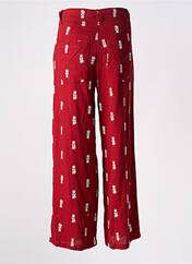 Pantalon large rouge LOSAN pour femme seconde vue