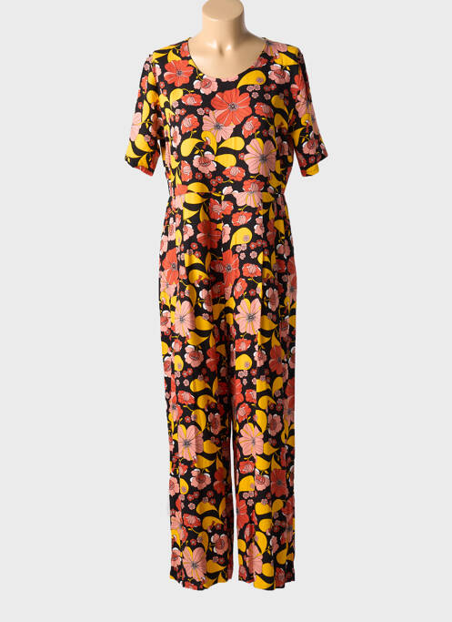 Combi-pantalon poches manches courtes orange MADEMOISELLE YEYE femme