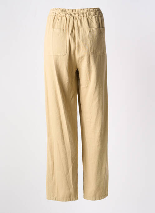 Pantalon droit beige EMILIE.K pour femme