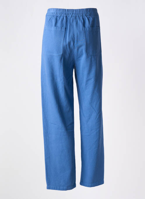 Pantalon droit bleu EMILIE.K pour femme