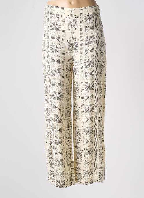 Pantalon large beige LOSAN pour femme