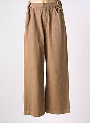 Jeans coupe large poches taille haute marron ADORE femme