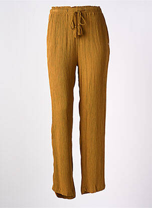 Pantalon droit taille haute taille haute marron LES TROPEZIENNES PAR M.BELARBI femme