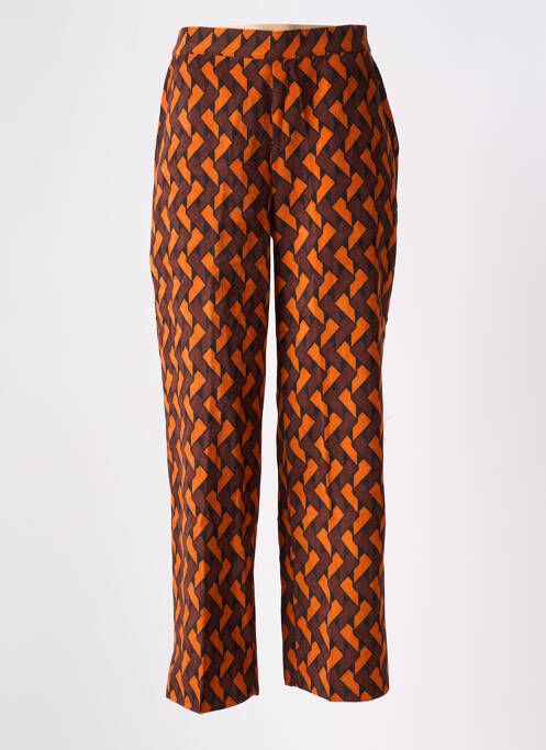 Pantalon droit marron COMPAÑIA FANTASTICA pour femme