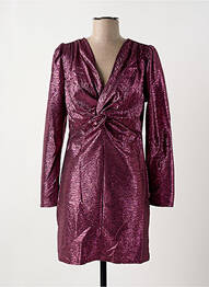 Robe courte manches longues manches longues violet ATELIER EVÈNE femme