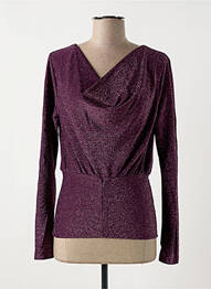 Top stretch manches longues violet ATELIER EVÈNE femme