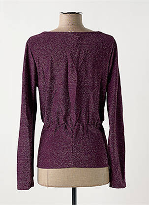 Top stretch manches longues violet ATELIER EVÈNE femme