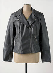 Veste simili cuir gris ONLY CARMAKOMA pour femme seconde vue