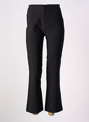 Pantalon 7/8 taille haute taille haute noir LOSAN femme