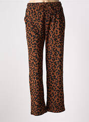 Pantalon droit marron EMILIE.K pour femme seconde vue