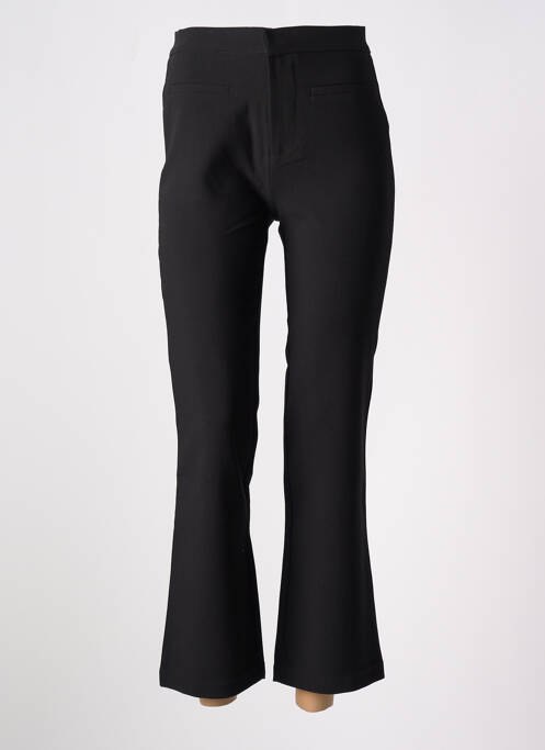 Pantalon 7/8 taille haute taille haute noir LOSAN femme