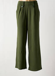 Pantalon flare stretch taille haute vert ONLY femme