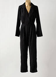 Combi-pantalon coupe cintrée manches longues noir KILKY femme