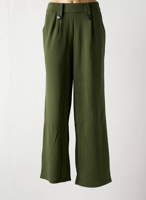 Pantalon flare stretch taille haute vert ONLY femme