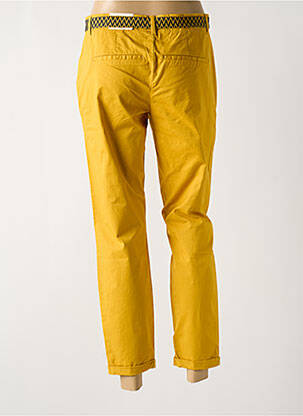 Pantalon chino tissage popeline taille normale jaune ONLY femme