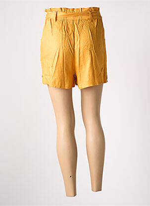 Short taille élastique taille haute jaune LOSAN femme