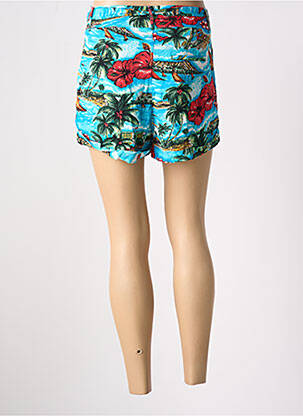 Short taille à pinces taille haute bleu KING LOUIE femme