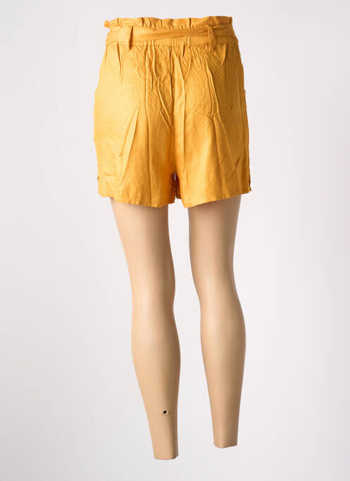 Short taille élastique taille haute jaune LOSAN femme