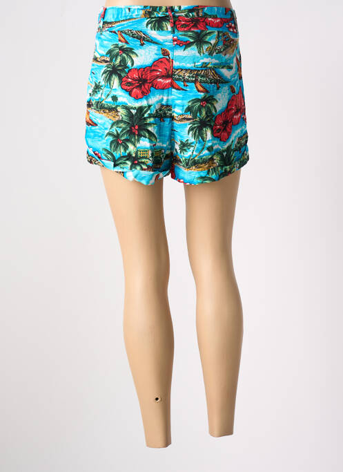 Short taille à pinces taille haute bleu KING LOUIE femme