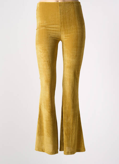 Pantalon flare jaune COMPAÑIA FANTASTICA pour femme