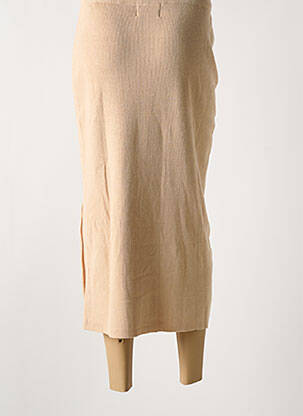 Jupe longue taille normale beige CALIE femme