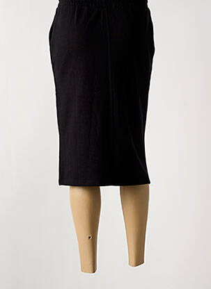 Jupe mi-longue taille normale noir KAFFE femme