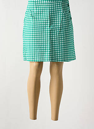 Jupe courte taille normale vert MADEMOISELLE YEYE femme
