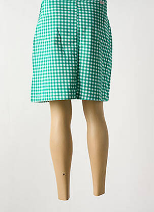 Jupe courte taille normale vert MADEMOISELLE YEYE femme
