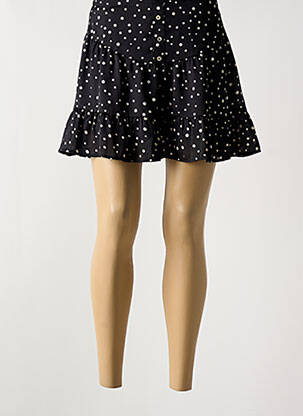 Jupe courte taille élastique noir TRAFFIC PEOPLE femme