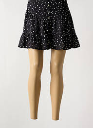 Jupe courte taille élastique noir TRAFFIC PEOPLE femme