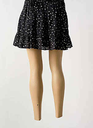 Jupe courte taille élastique noir TRAFFIC PEOPLE femme