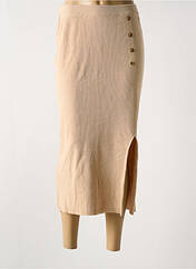 Jupe longue beige CALIE pour femme seconde vue