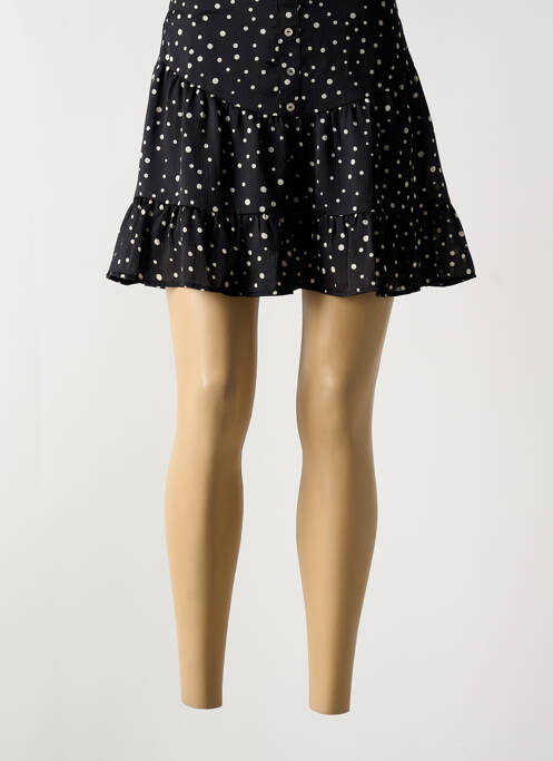 Jupe courte taille élastique noir TRAFFIC PEOPLE femme