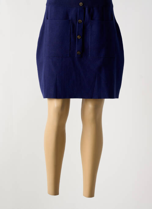 Jupe courte bleu CALIE pour femme
