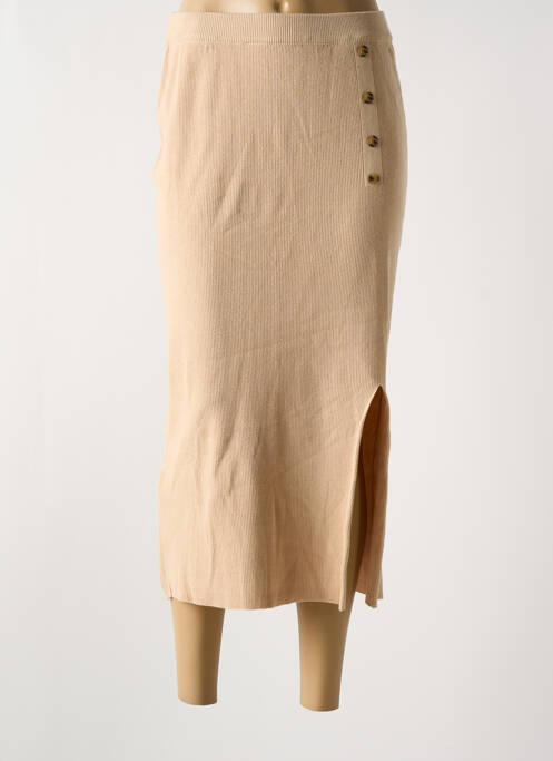 Jupe longue beige CALIE pour femme