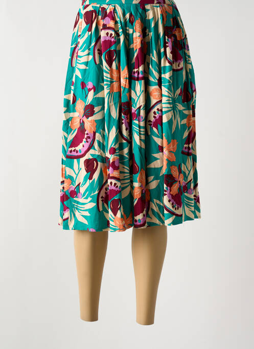 Jupe mi-longue vert KING LOUIE pour femme