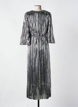 Robe mi-longue manches 3/4 manches 3/4 argent Y.A.S femme