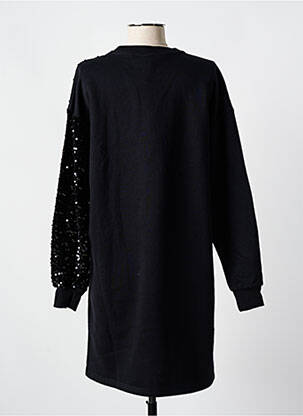 Robe courte manches longues manches longues noir PIECES femme