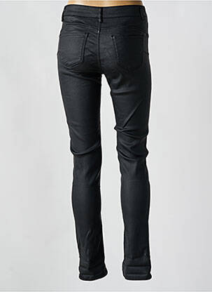Pantalon slim tissage enduit taille normale noir ONADO femme