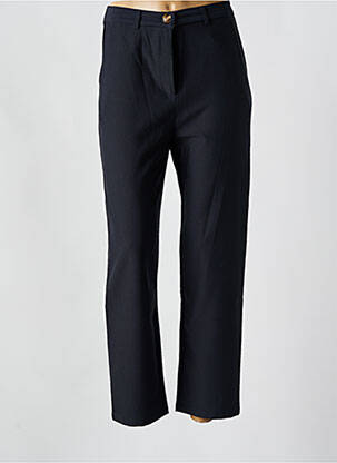 Pantalon droit taille à pinces taille normale bleu LA PETITE ETOILE femme