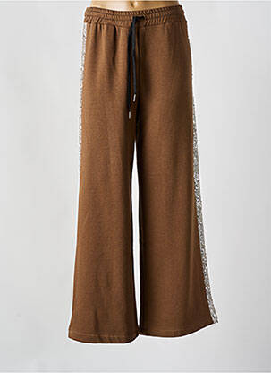 Jogging stretch taille normale marron IZZY femme