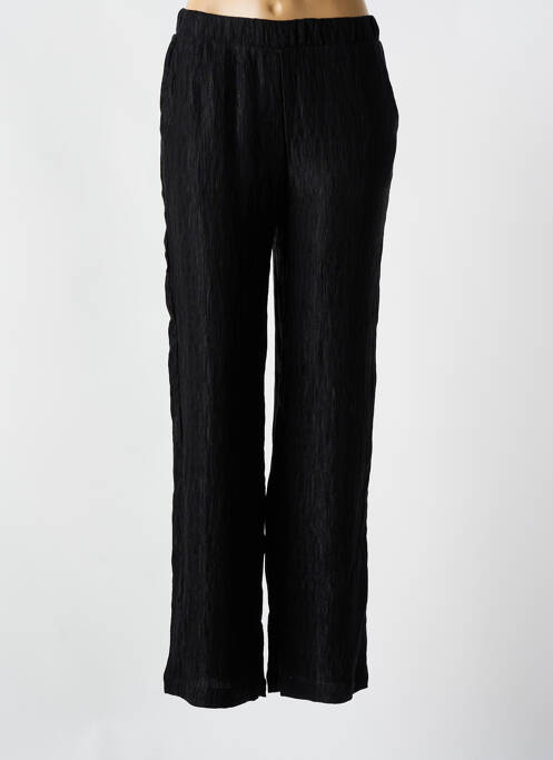 Pantalon droit tissage crêpe taille normale noir Y.A.S femme