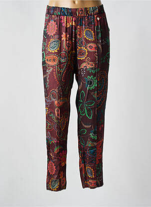 Pantalon droit taille haute taille haute violet LOLA CASADEMUNT femme