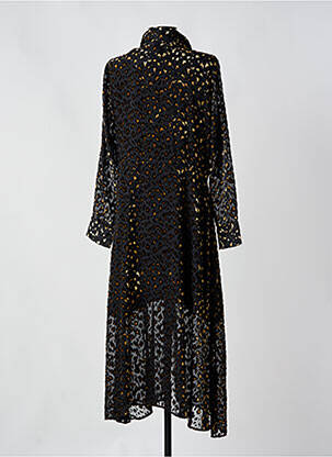 Robe longue manches longues manches longues gris LEO & UGO femme