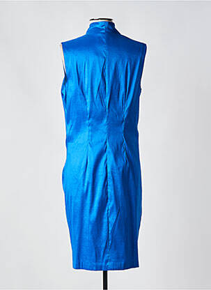 Robe mi-longue sans manche sans manche bleu FRANK LYMAN femme